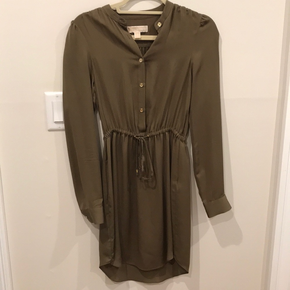 Michael Kors olive green dress XS